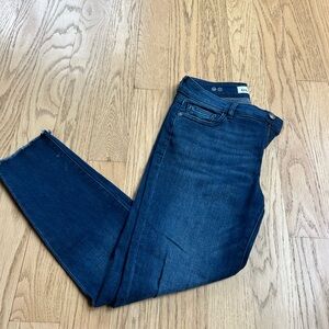 DL 1961 Women’s Blue Florence Instasculpt Cropped Jeans Size 28